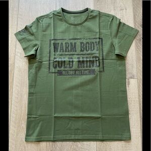 Torokhtiy Warm Body Cold Mind Tee in Army Green